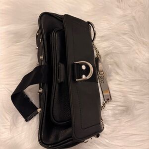 Dior Black Clutch with Silver Hardware